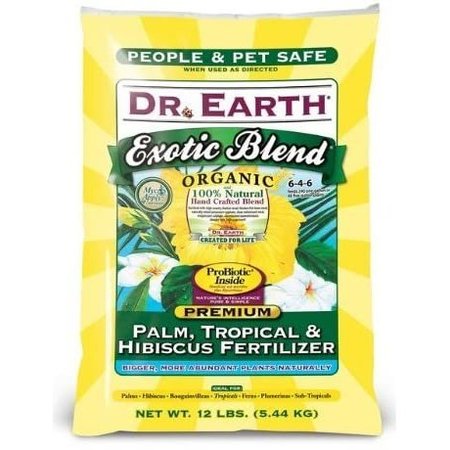 DR. EARTH Exotic Blend Palm, Tropical & Hibiscus Fertilizer 12lb GL61100518127